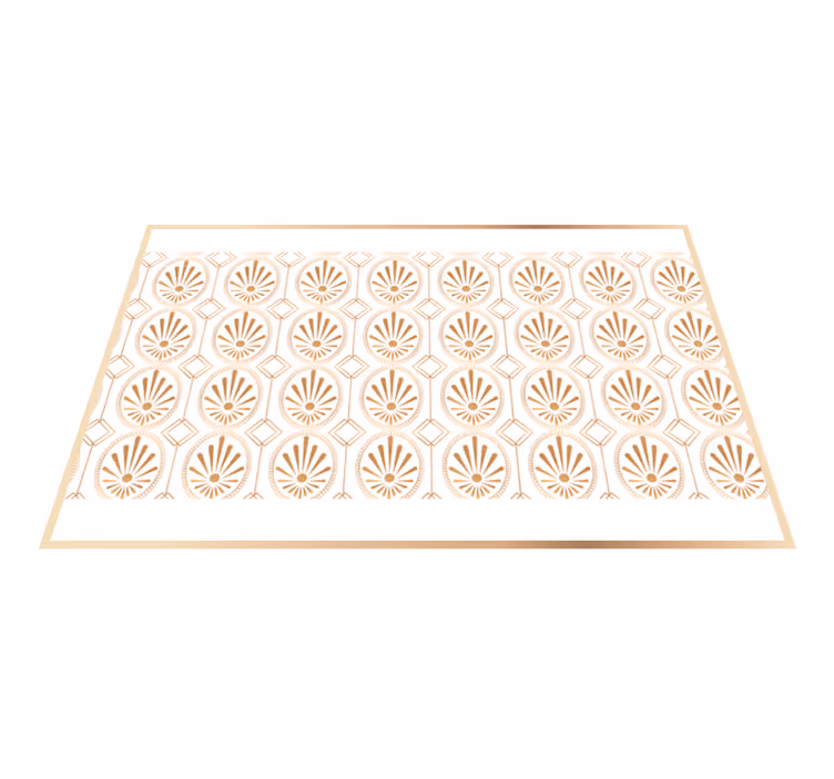 Modern placemat with elegant leaf design - TenStickers
