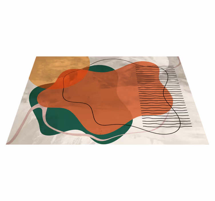 Modern placemat with colorful abstract designs - TenStickers