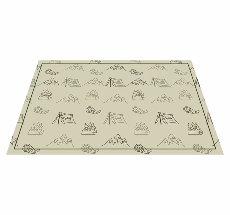 Original placemat camping adventure set - TenStickers