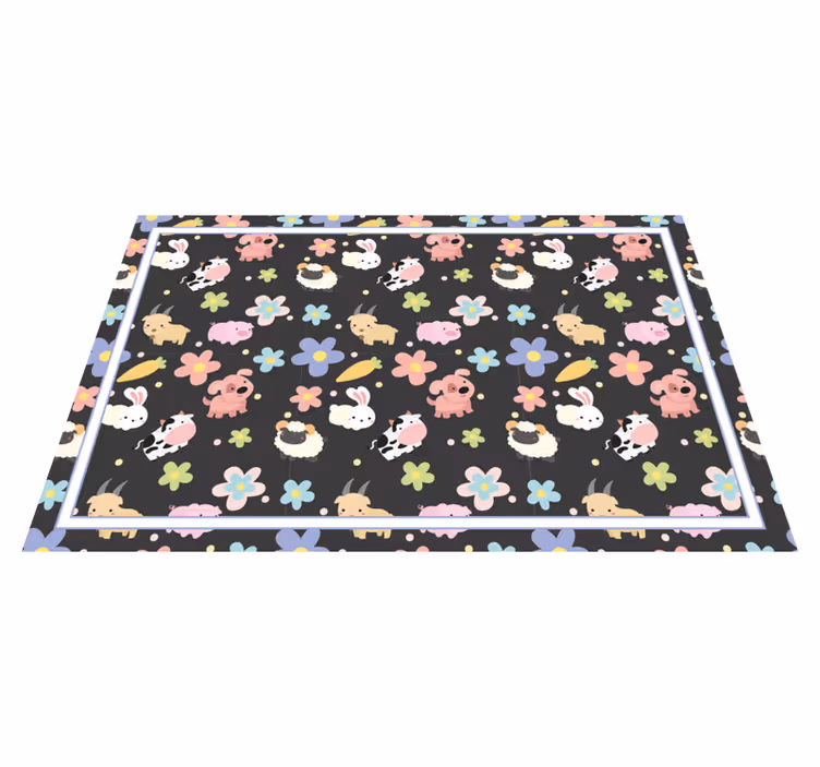 Children placemat with enchanting animal designs - TenStickers