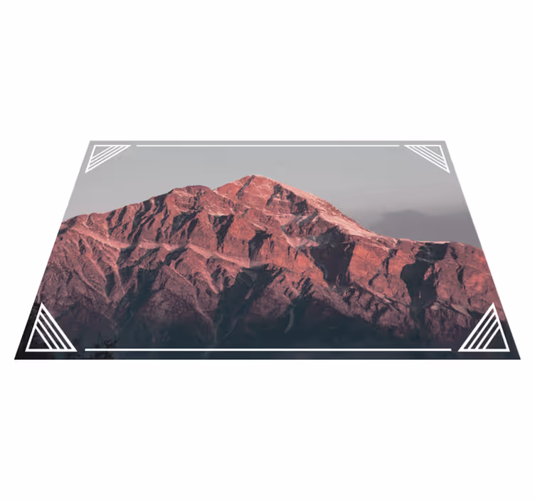 Modern placemat mountain landscape tranquility - TenStickers