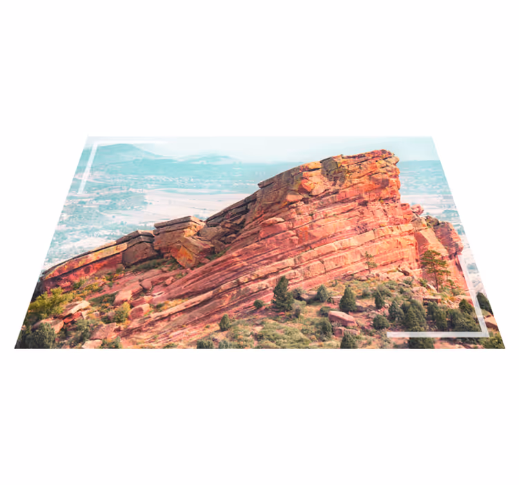 Modern placemat majestic rock formation - TenStickers