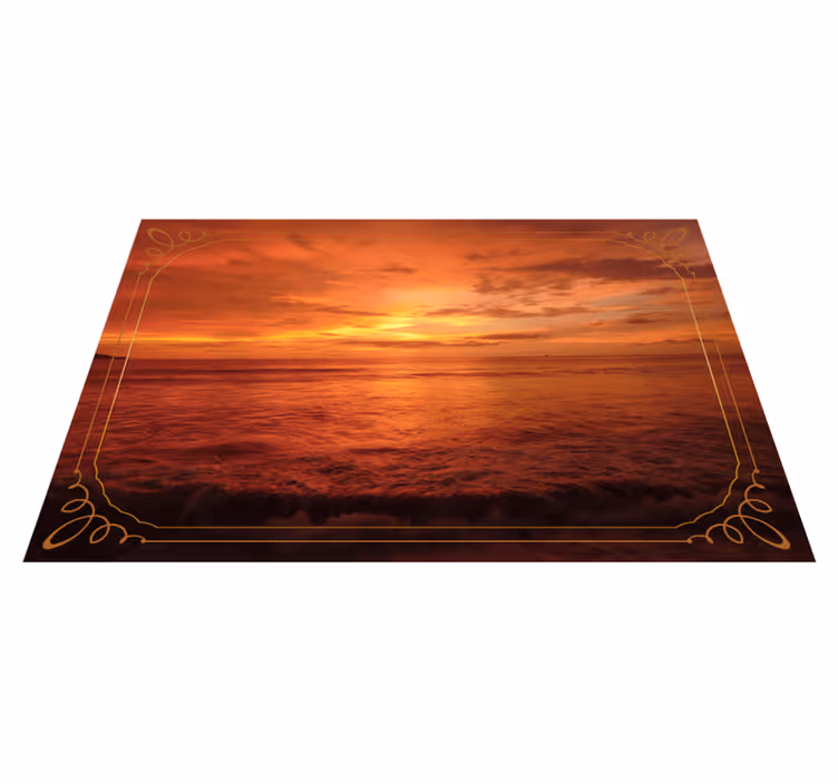 Modern placemat twilight sea vista - TenStickers