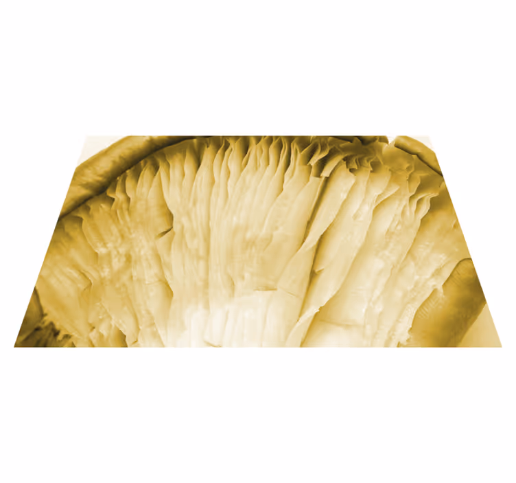 Curved leaf layers placemat - TenStickers