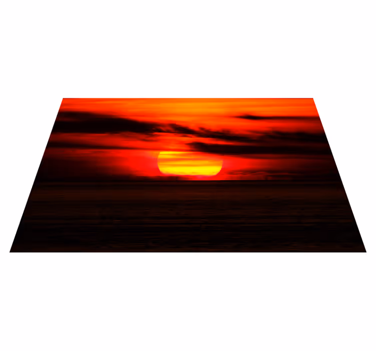 Elegant placemat sunset over ocean - TenStickers