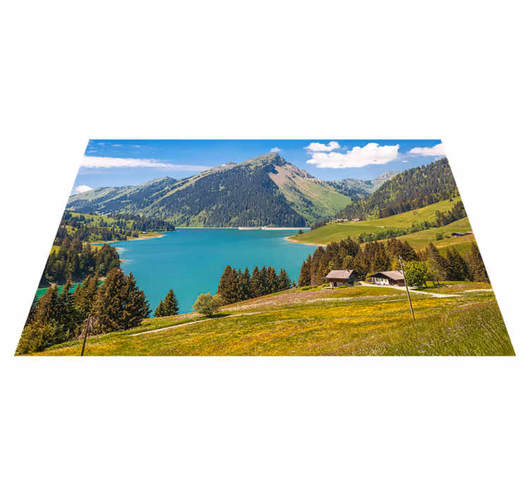 Mountain and trees  original placemats - TenStickers