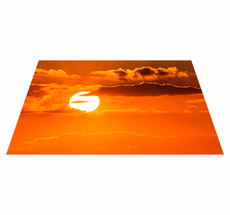 Modern placemat sunset sky view - TenStickers