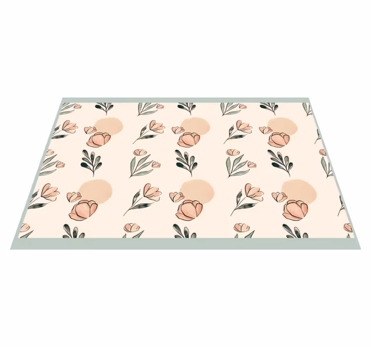 Original placemat floral design accent - TenStickers