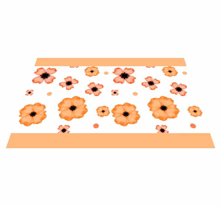 Children placemat floral pattern design - TenStickers