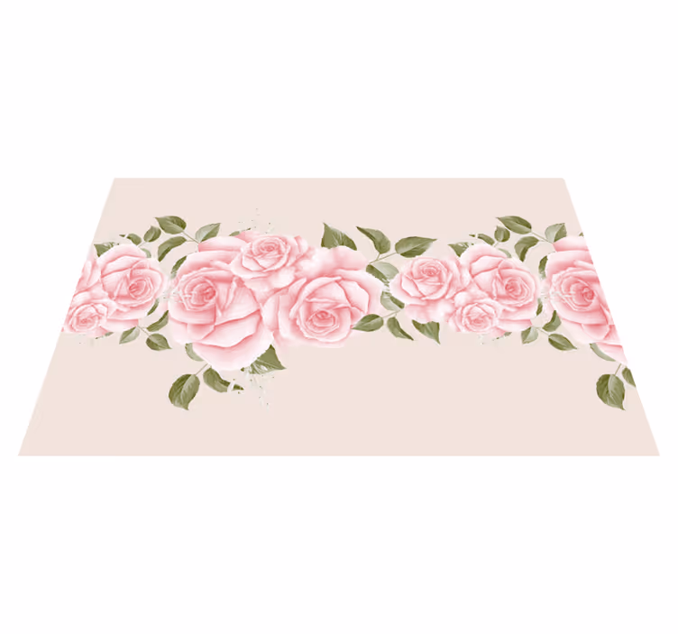 Original placemat elegant rose design - TenStickers