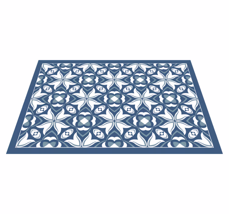 Blue vase "Hampton Style" modern placemats - TenStickers