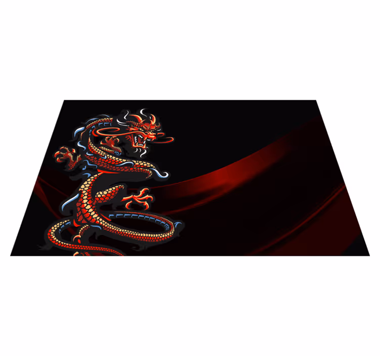 Original placemat dragon design artwork - TenStickers
