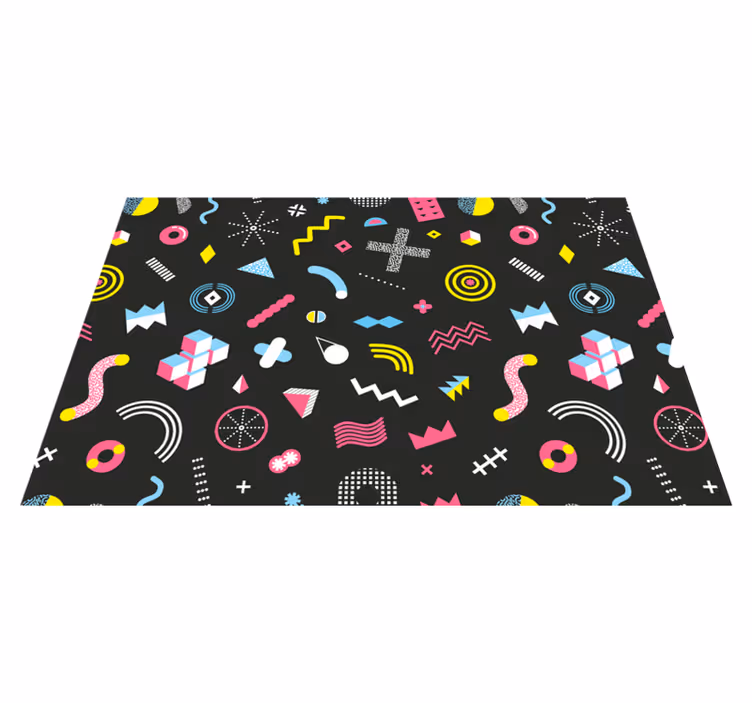 Original placemat with lively geometric design - TenStickers