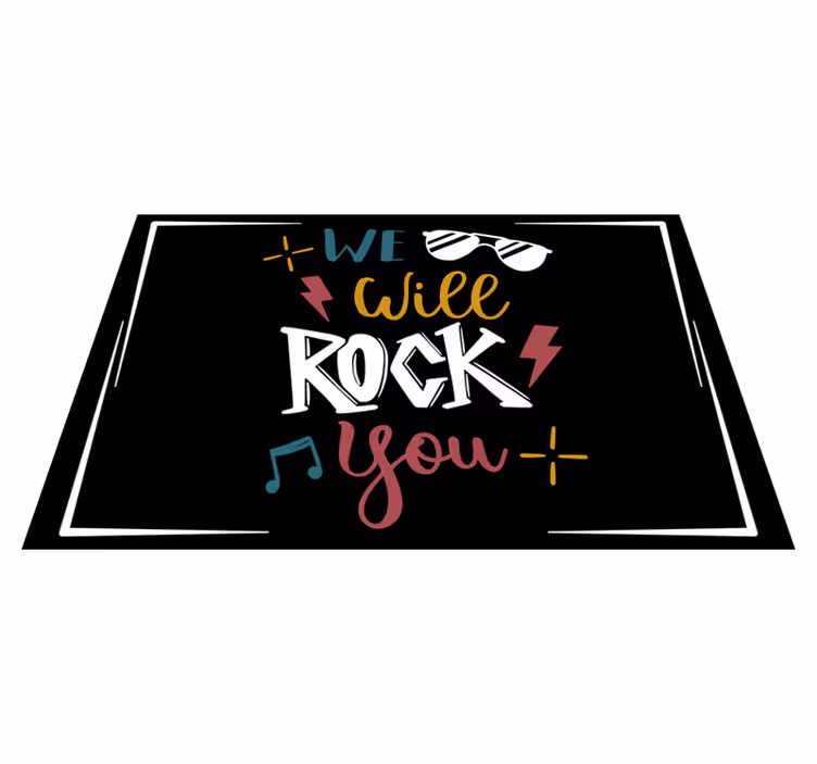 Placemat with quote live laugh love - TenStickers