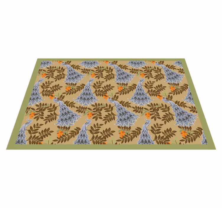 Personalisable placemat floral motif table setting - TenStickers