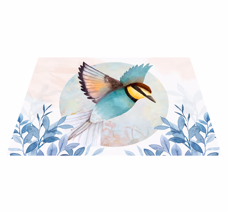 Original placemat with lively bird artwork - TenStickers