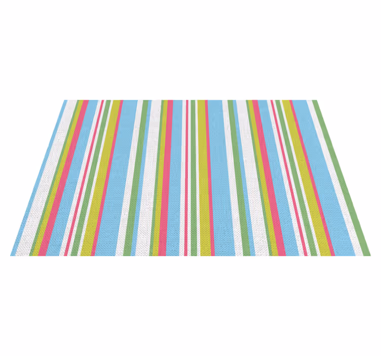 Colorful striped surface placemat - TenStickers