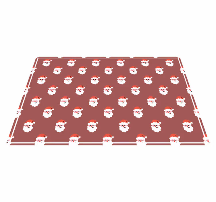 Christmas placemat with santa face design - TenStickers