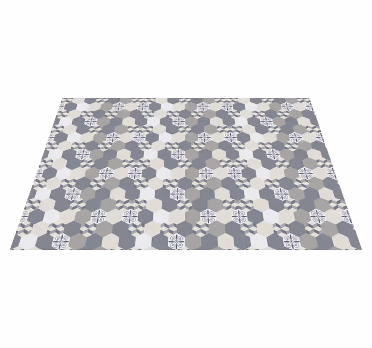 Geometric hexagon pattern placemat - TenStickers