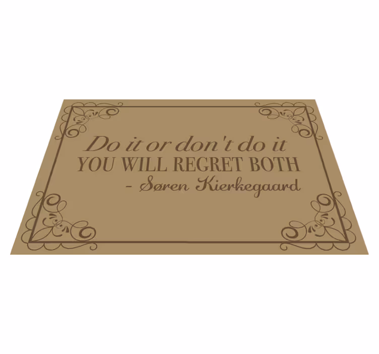 'do it or don't' quote quote placemats - TenStickers