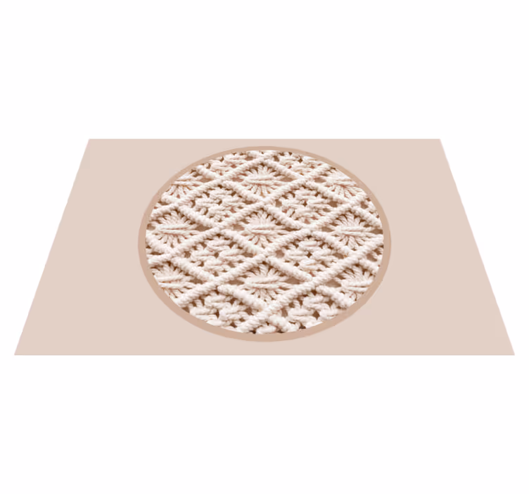 Elegant crochet pattern placemat - TenStickers