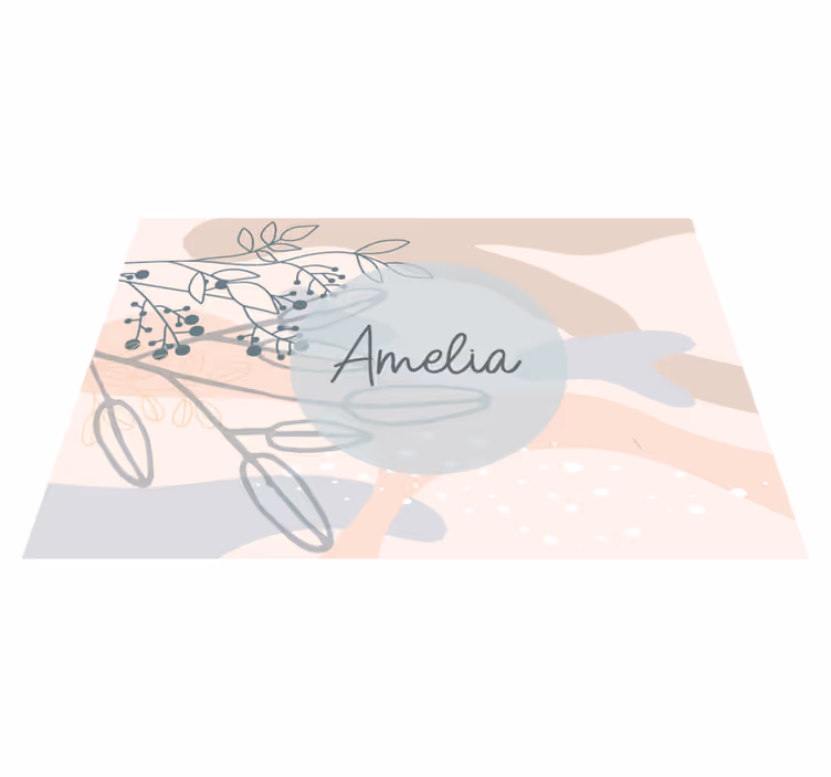 Personalised placemat personalized elegant style - TenStickers