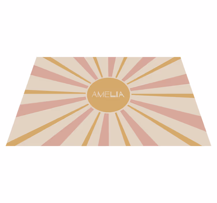 Personalisable placemat sunburst centerpiece - TenStickers