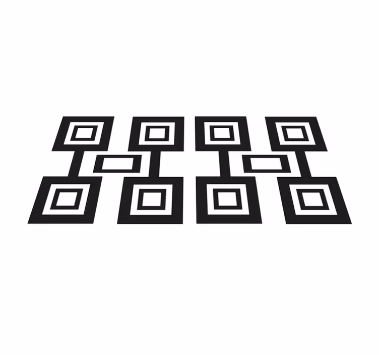 Modern placemat with contemporary squared design - TenStickers