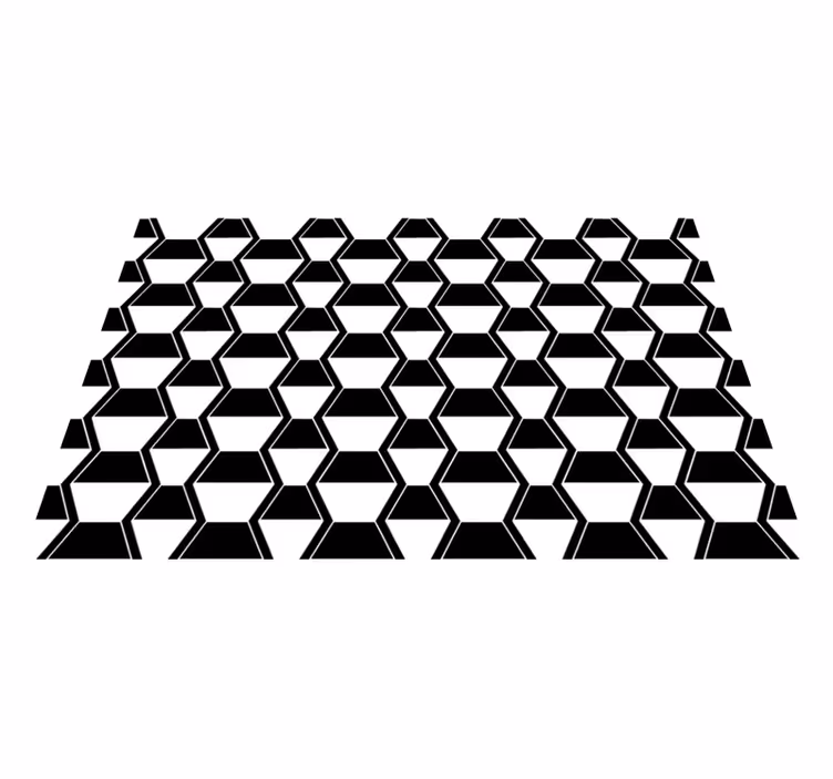 Placemat with stylized hexagonal design - TenStickers