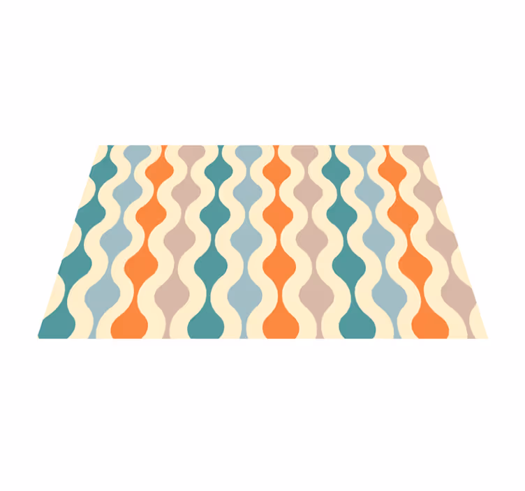 Wavy Color Pattern modern placemat - TenStickers