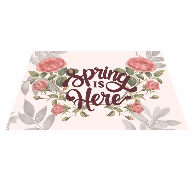 Spring is here home placemat - TenStickers