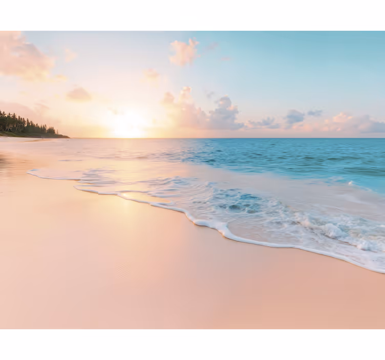 Calmed sunset design under the sea mural - TenStickers