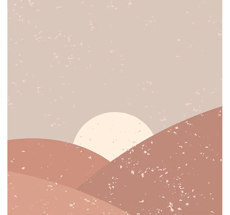 Desert wall mural wall art at dawn - TenStickers