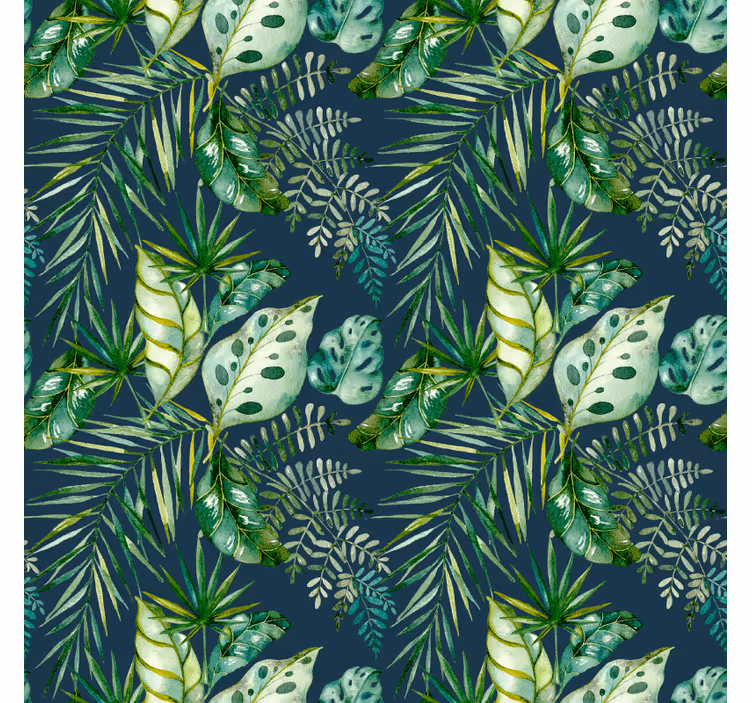 Jungle wall mural jungle print plant design - TenStickers