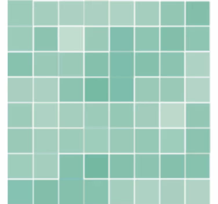 Bathroom mural abstract square ceramic tile - TenStickers