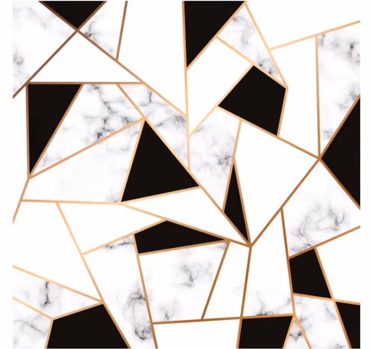 Kitchen wall mural in elegant black and white texture - TenStickers