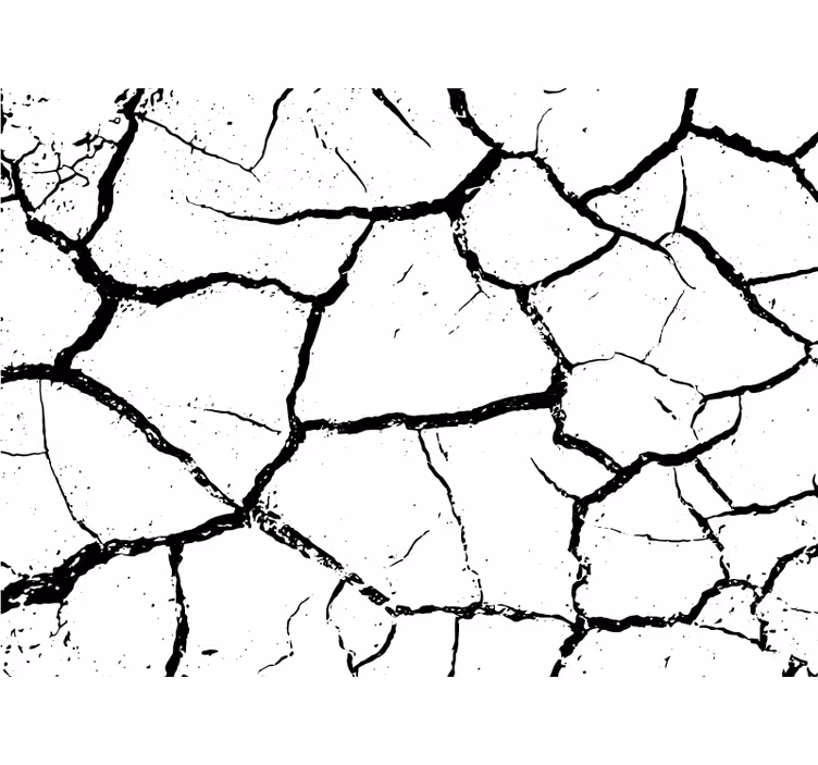 White wall mural worn out concrete design - TenStickers