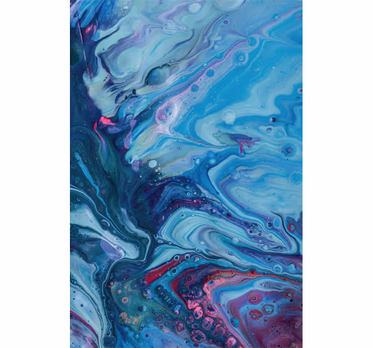 Blue wall mural in acrylic blue gradient - TenStickers