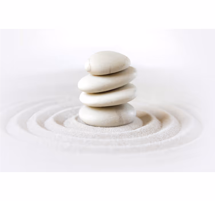 Hallway wall mural zen stones - TenStickers