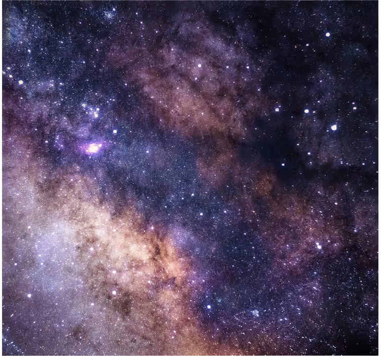 Sky wall mural starry night - TenStickers