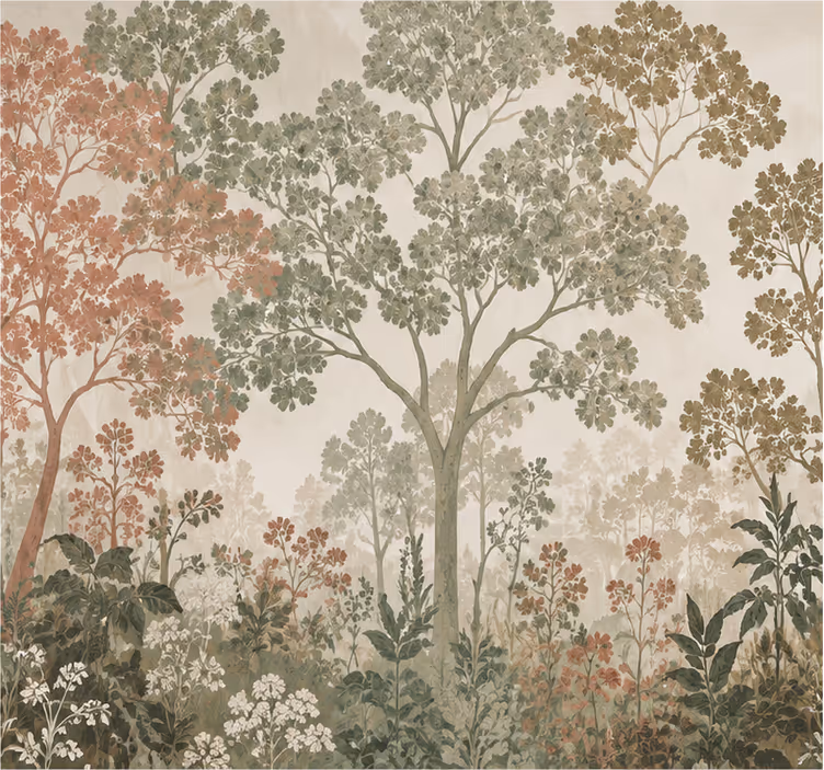 Nature's embrace forest wall mural - TenStickers