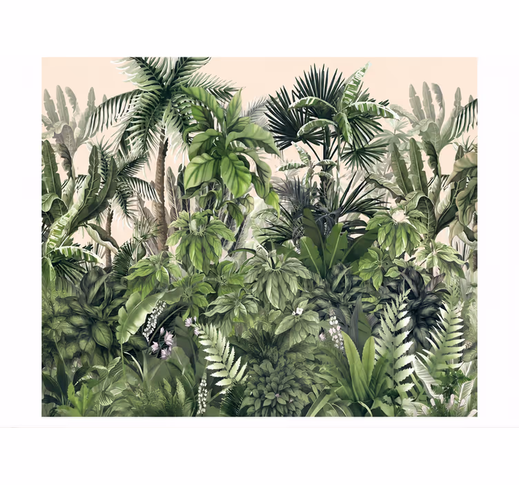 Nature wall mural thick tropical jungle - TenStickers