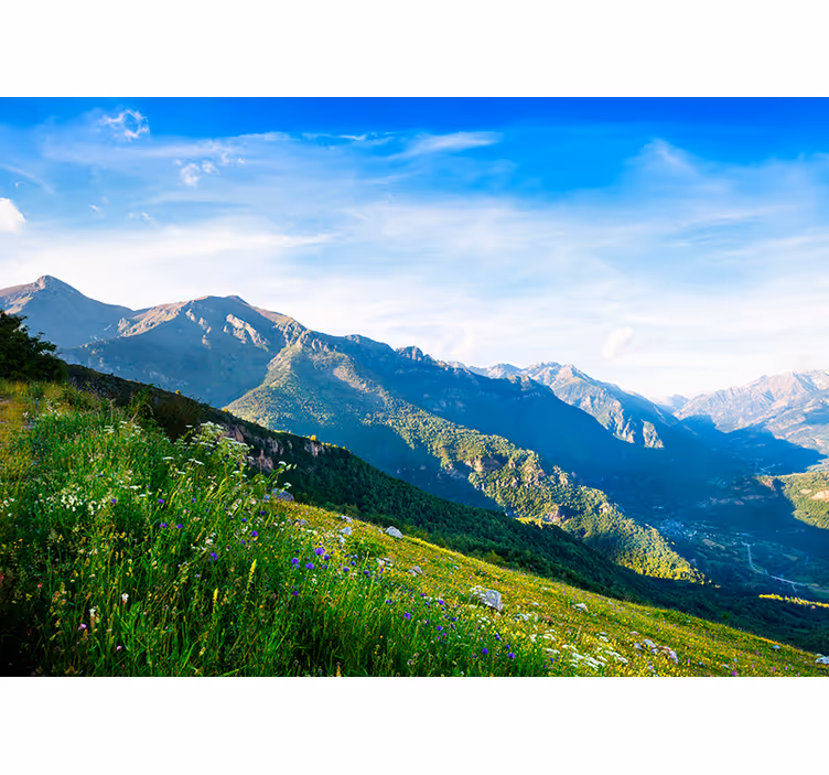 Mountain views Mountain wall mural - TenStickers