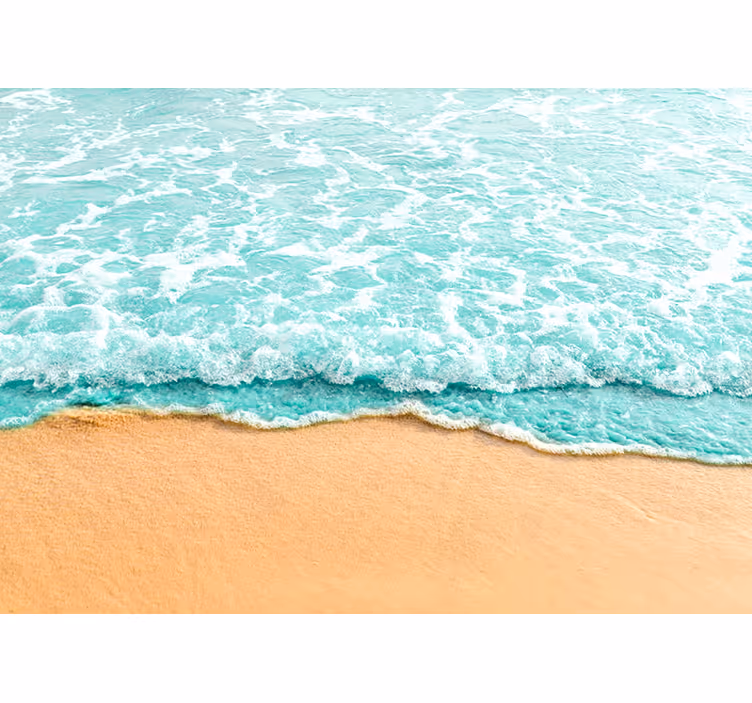 3d waves of the sea wall mural - TenStickers