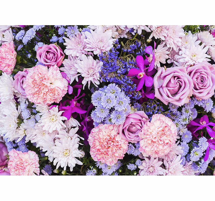 Beautiful Floral photo  wall mural - TenStickers