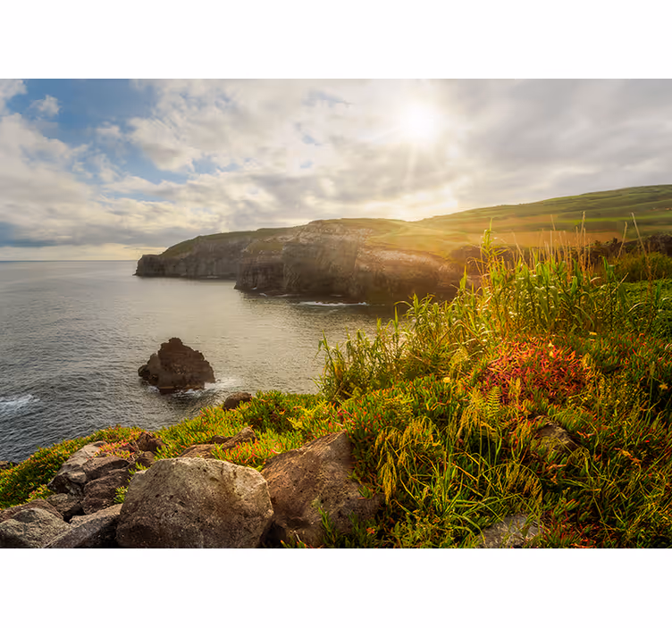 Azores at Dawn sea wall mural - TenStickers