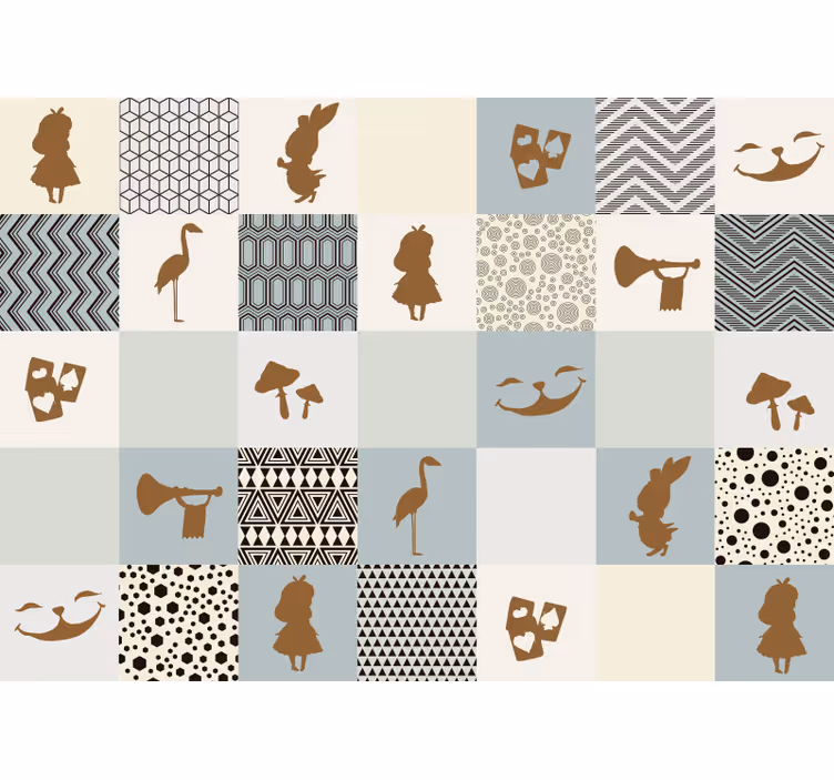 Alice in Wonderland fantasy wall mural - TenStickers