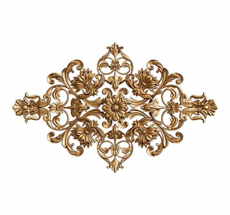 barocco style background vintage wall mural - TenStickers
