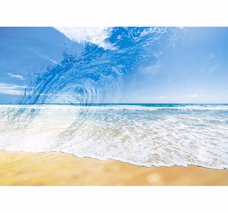 Under the sea mural ocean wave splash - TenStickers