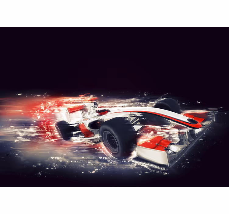 Bolide Formula 1 Car wall mural - TenStickers